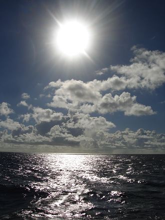 Sunny day at sea