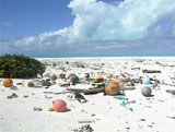 Marine debris on Kure Atoll.