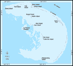 Bathymetric map of French Frigate Shoals. Click for large map.