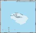 Bathymetric map of Mokumanamana. Click for large map.