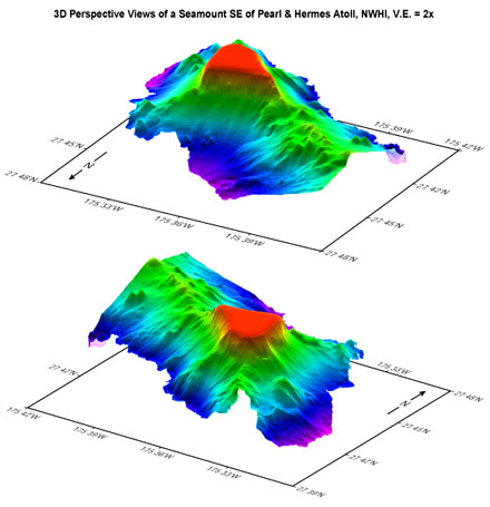 Pearl and Hermes Seamount 3D