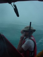 Snorkeling in the rain