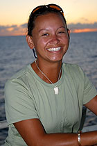 Bonnie Kahapea, teacher  at Halau Ku Mana public charter school. 