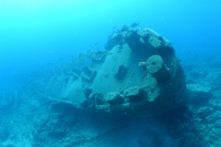 USS Macaw sunk at Midway Atoll, 1944.