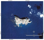 Ikonos Satellite image of Nihoa Island.  Click for larger image.