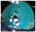 IKONOS Satellite image of Kure Atoll.  Click for larger image.